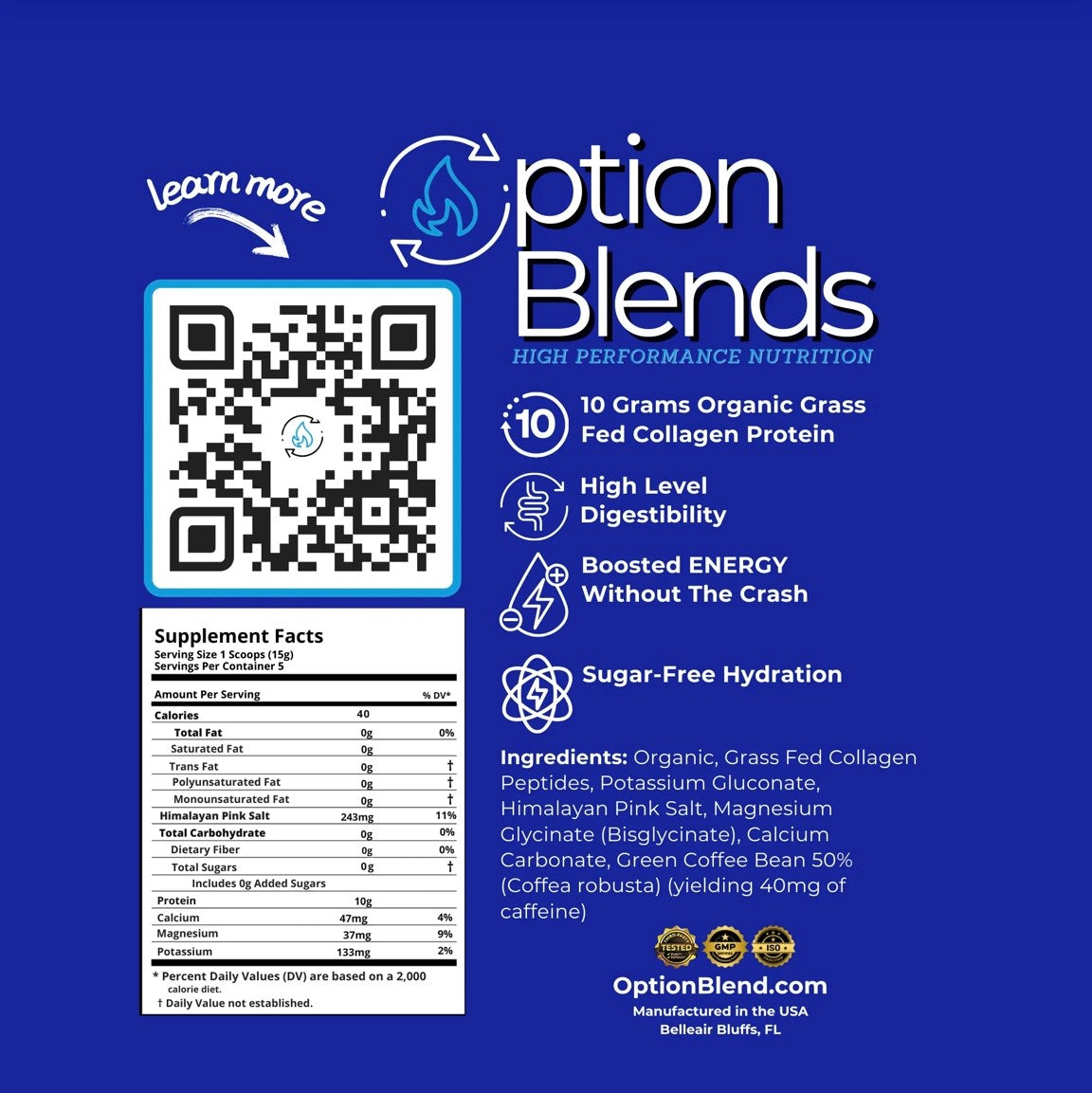 ENERGY, Option Blend (30 Servings)